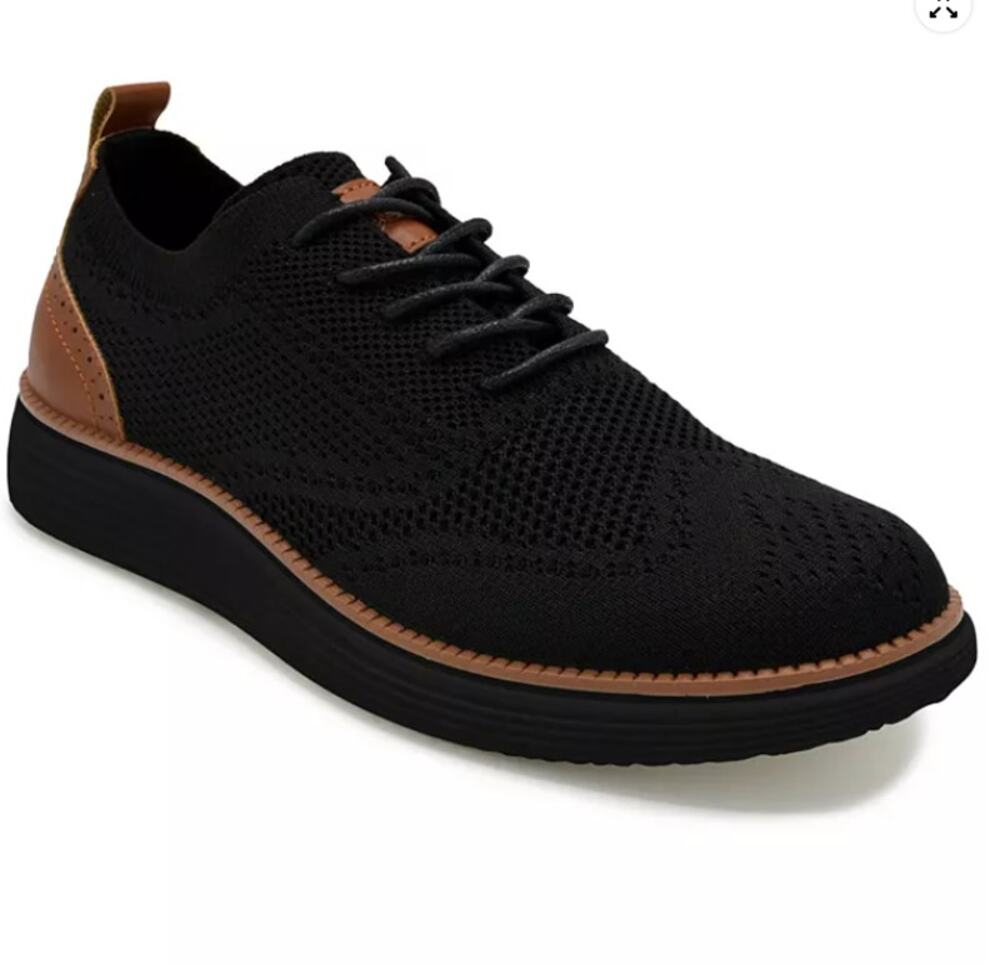 Akademiks Shoes Men's Size 12 Black Knit Casual Sneakers New Box OLNEY-01